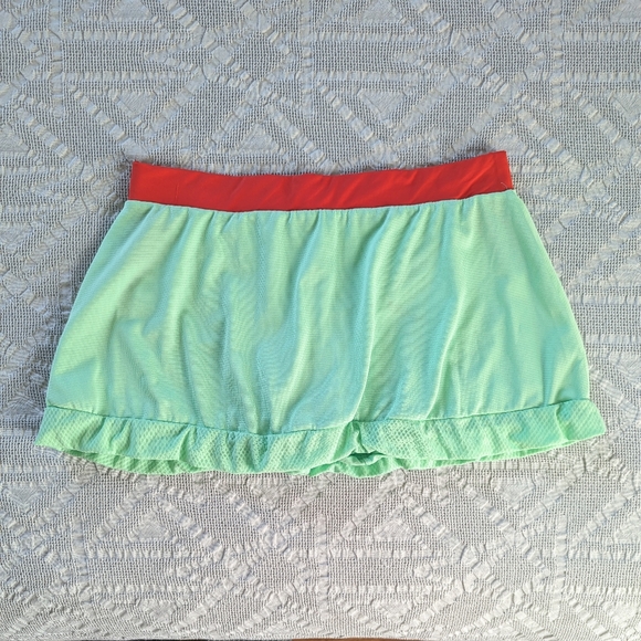 Adidas Climacool Adizero Mint Green & Red Tennis Tank Top & Skort Set - Picture 8 of 10